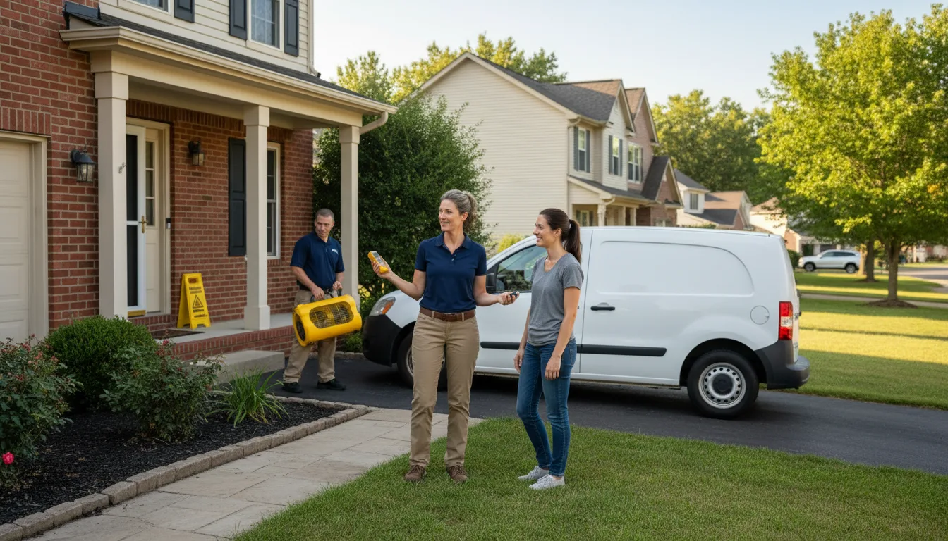 Residential water damage restoration in Cave In Rock, IL